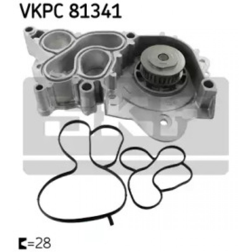 VKPC 81341 SKF - Насос охолоджуючої рідини
